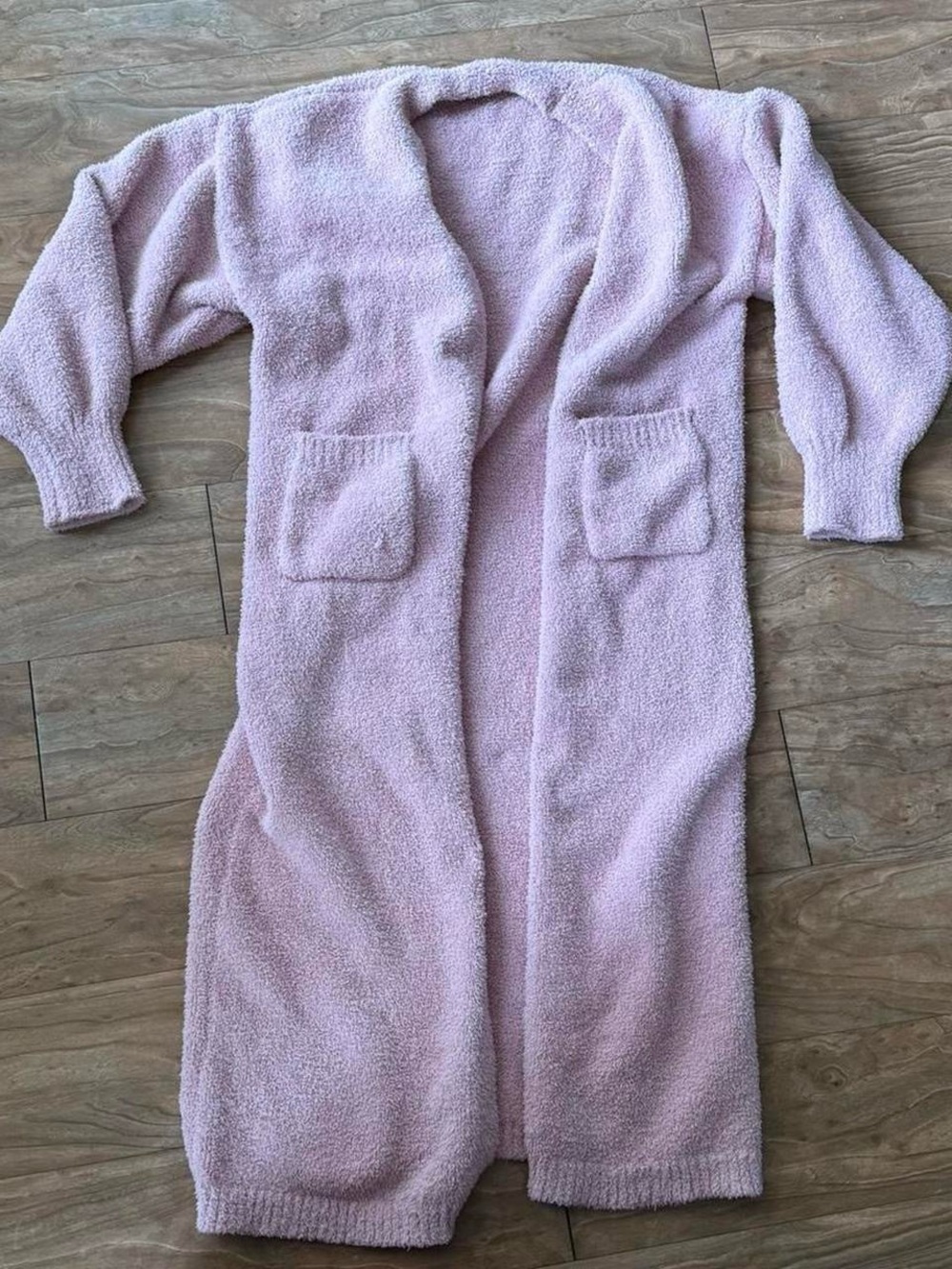Cozy Long Cardigan - Light Pink